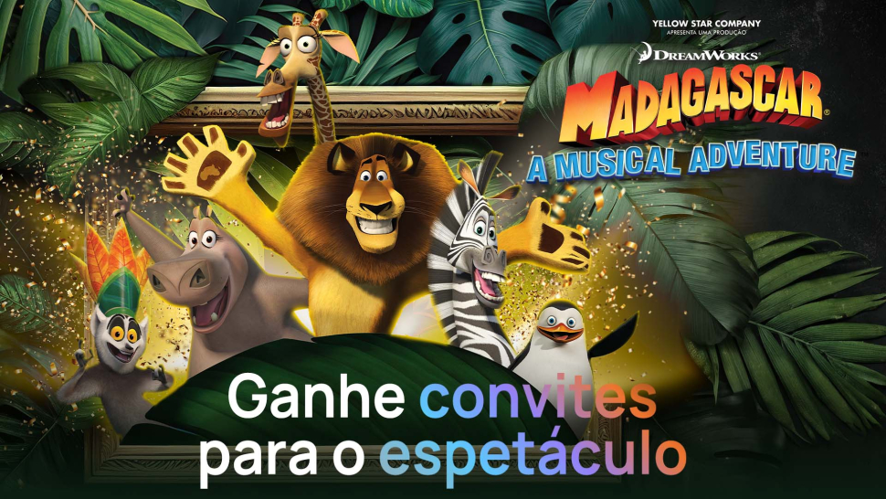 Ganhe convites para o Madagáscar - TVI PASS