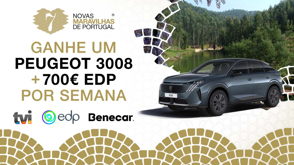 Ganhe um Peugeot e 1 ano de eletricidade - TVI PASS